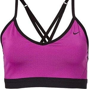 Purple Nike sports bra